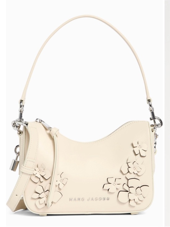 Marc Jacobs Handbags - Marc Jacobs Cream Leather Floral Shoulder Bag NWT